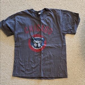 Wright & Ditson Kids' Chicago Graphic Tee in Charcoal and Red